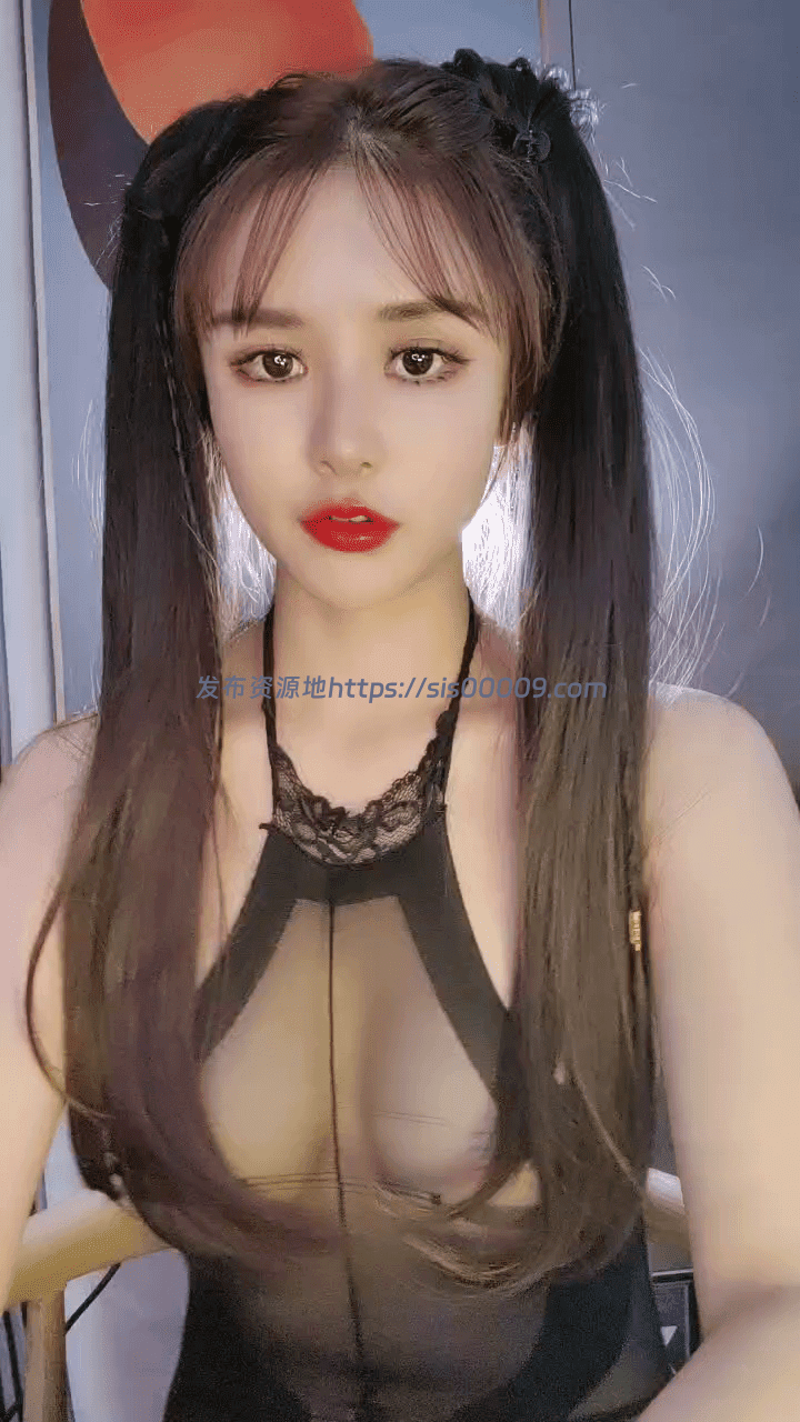 模特身材网红女神！连体开档黑丝 1