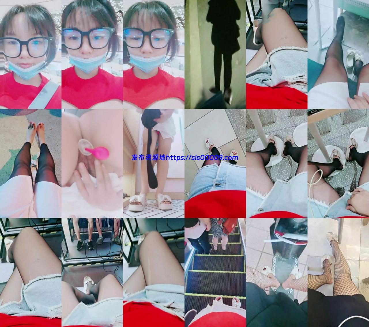 【户外实习生】漂亮小女孩戴着跳蛋~逛市场~骑车各种露 1