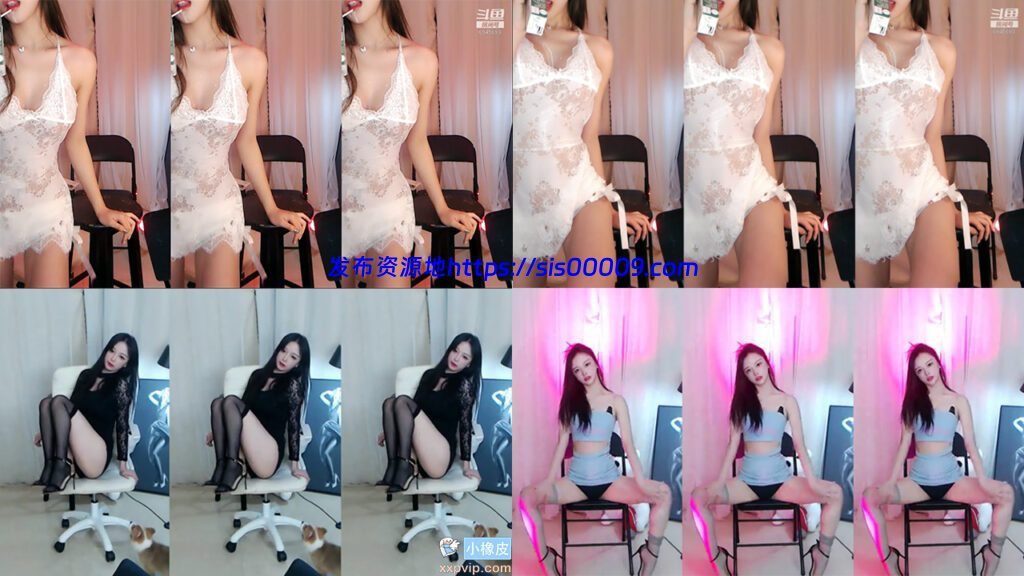 【斗鱼 薇薇吖】飞机群舞蹈  薇薇吖h定制 高颜值极品 1