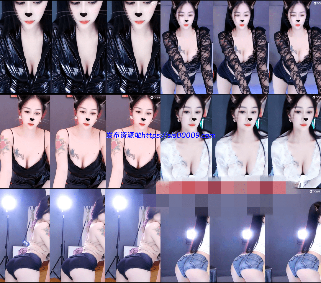 cc直播 西瓜妹妹 （61V）纹身 沟很深 来回在哪晃沟 1