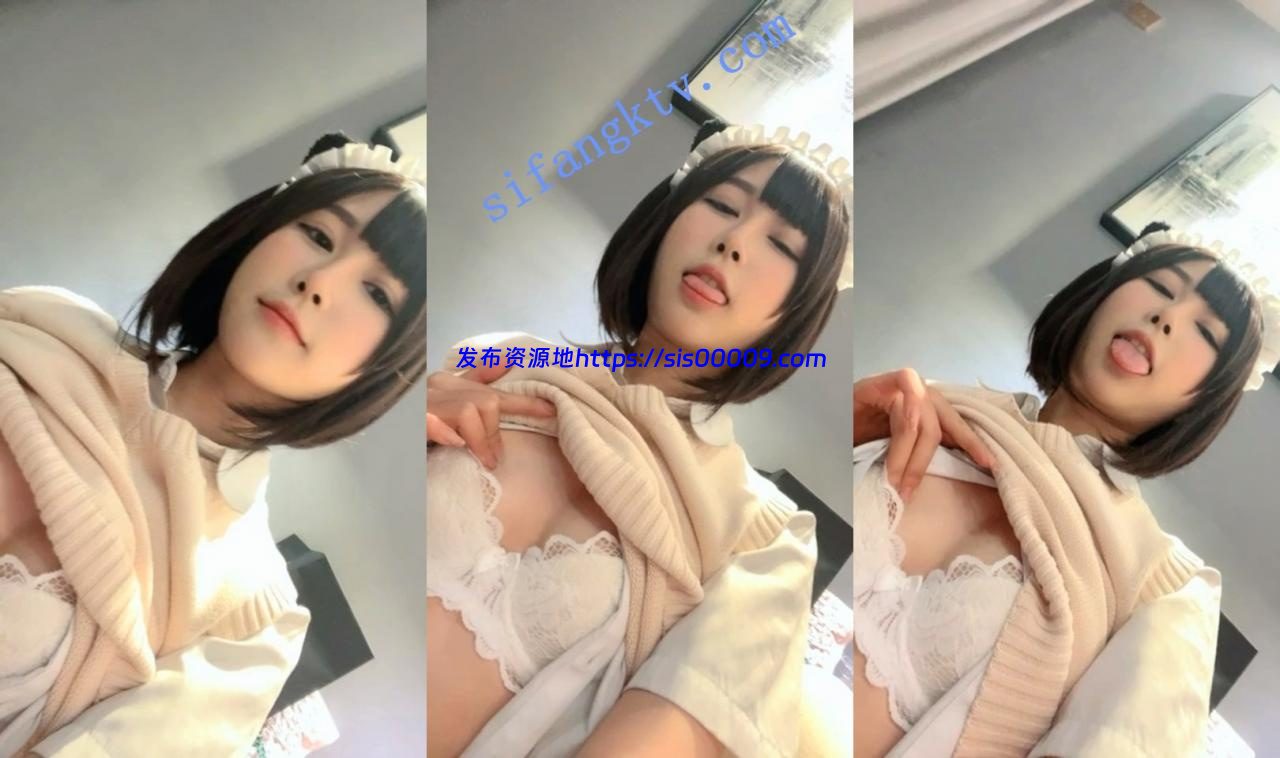 ₩【白白白羊】1/14广州学生18岁稚气美女娇小身材收费房 2