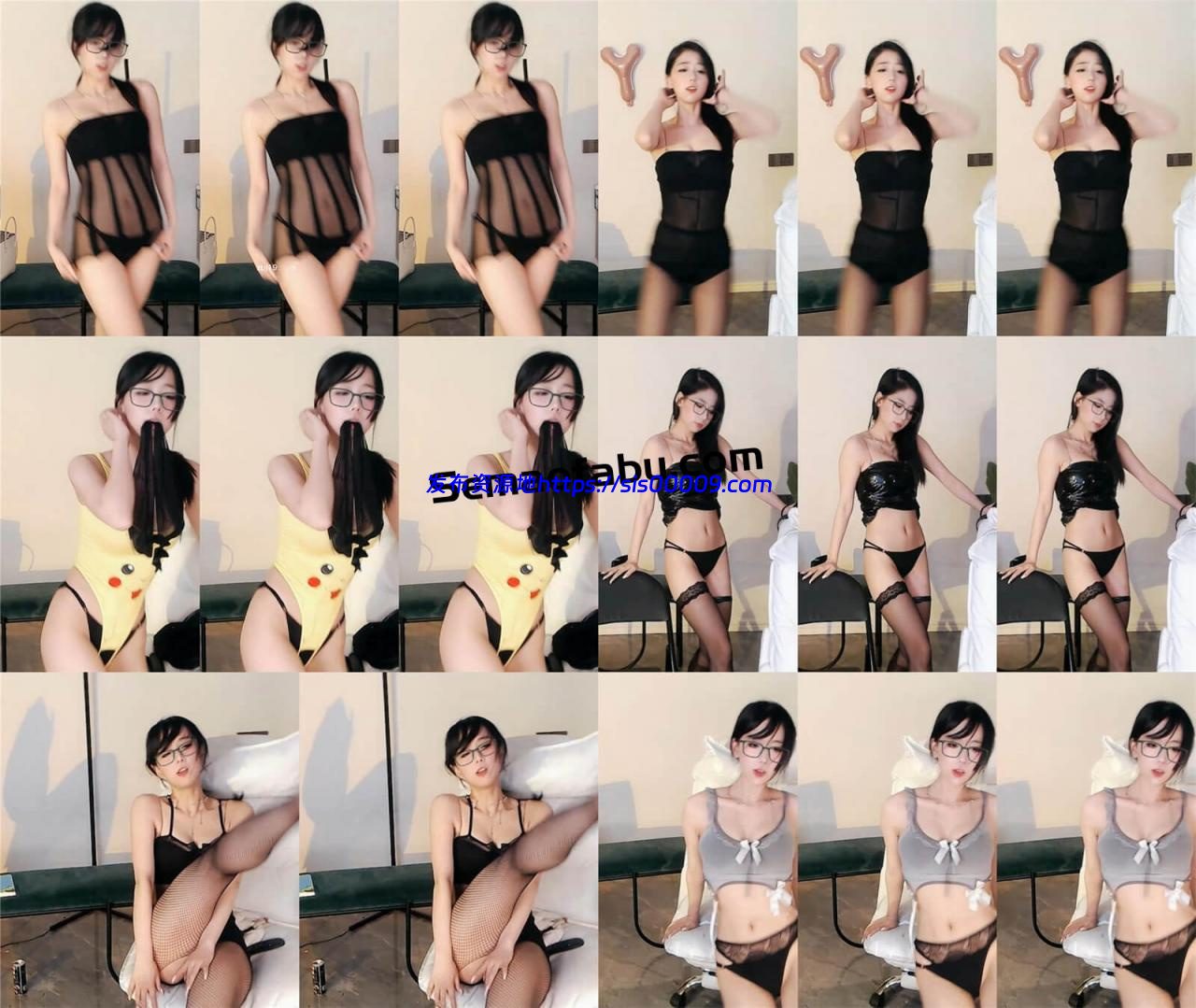 【斗鱼福利】啵啵大柚子 火箭群定制骚舞丁字裤22部 1