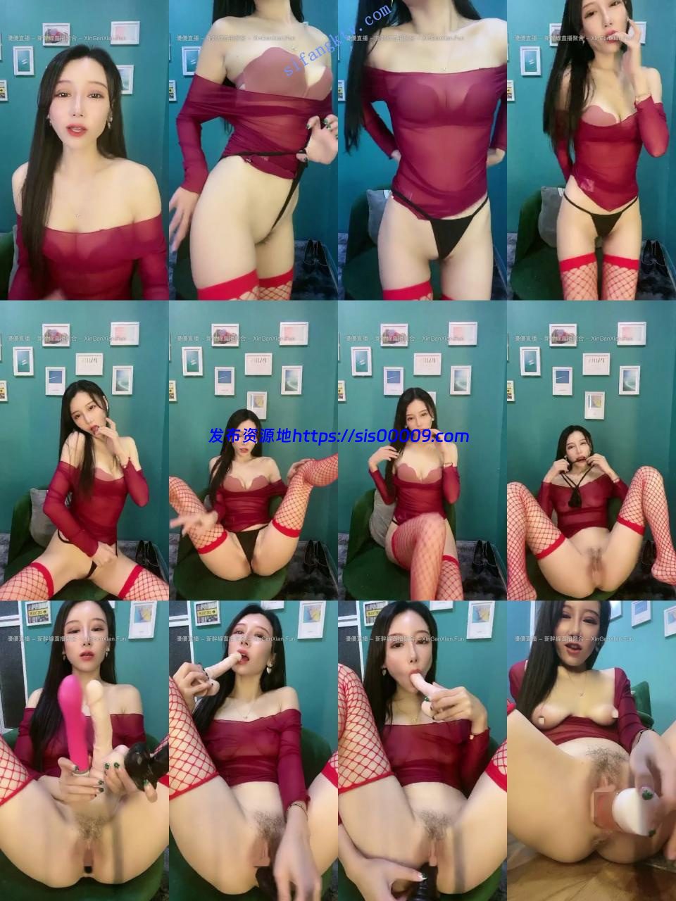 万人求的女神来了！【小阿水】红色透明薄纱气质超超超高 1