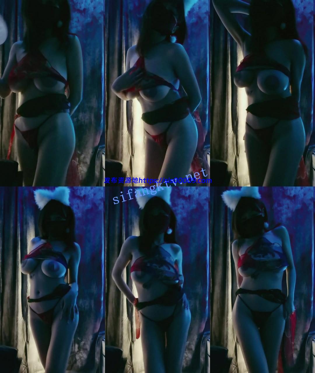 舞蹈系G乳女神【烟雨蒙蒙】一字马绝美扇子舞 大奶抖飞起 9