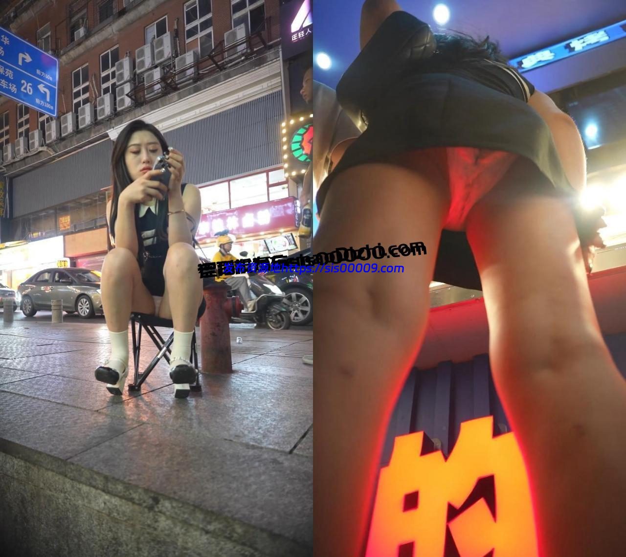 【街拍】风骚御姐白内双腿岔开对镜头 1