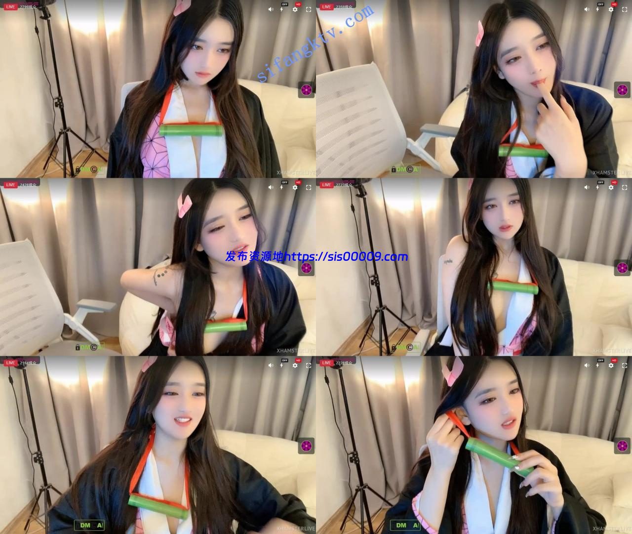 ❤❤❤鬼灭之刃妹妹【qing_qq】身材颜值爱死你了，高级大秀 5