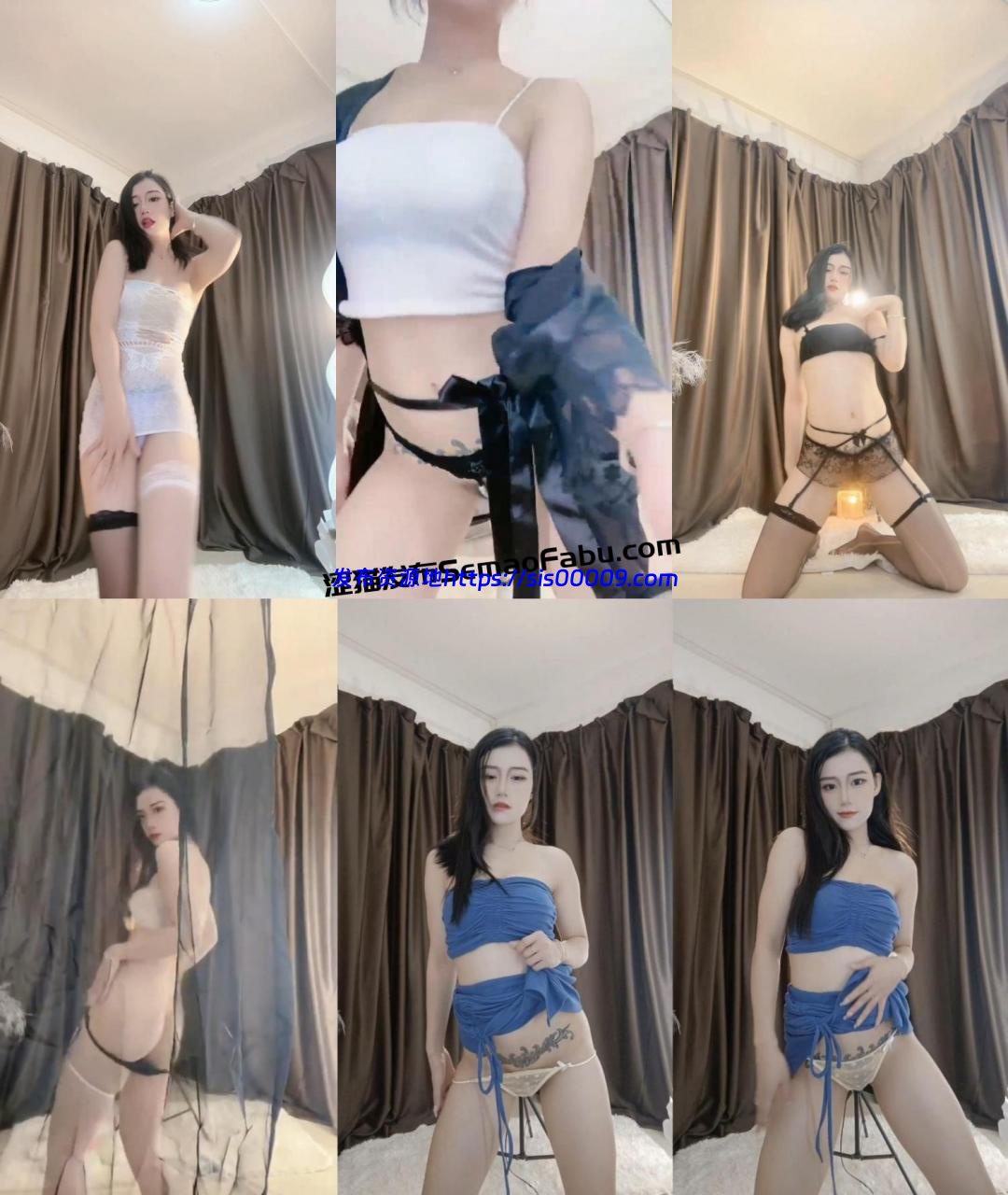 【虎牙福利】冷墨墨 高价定制露脸露点骚舞7部 1