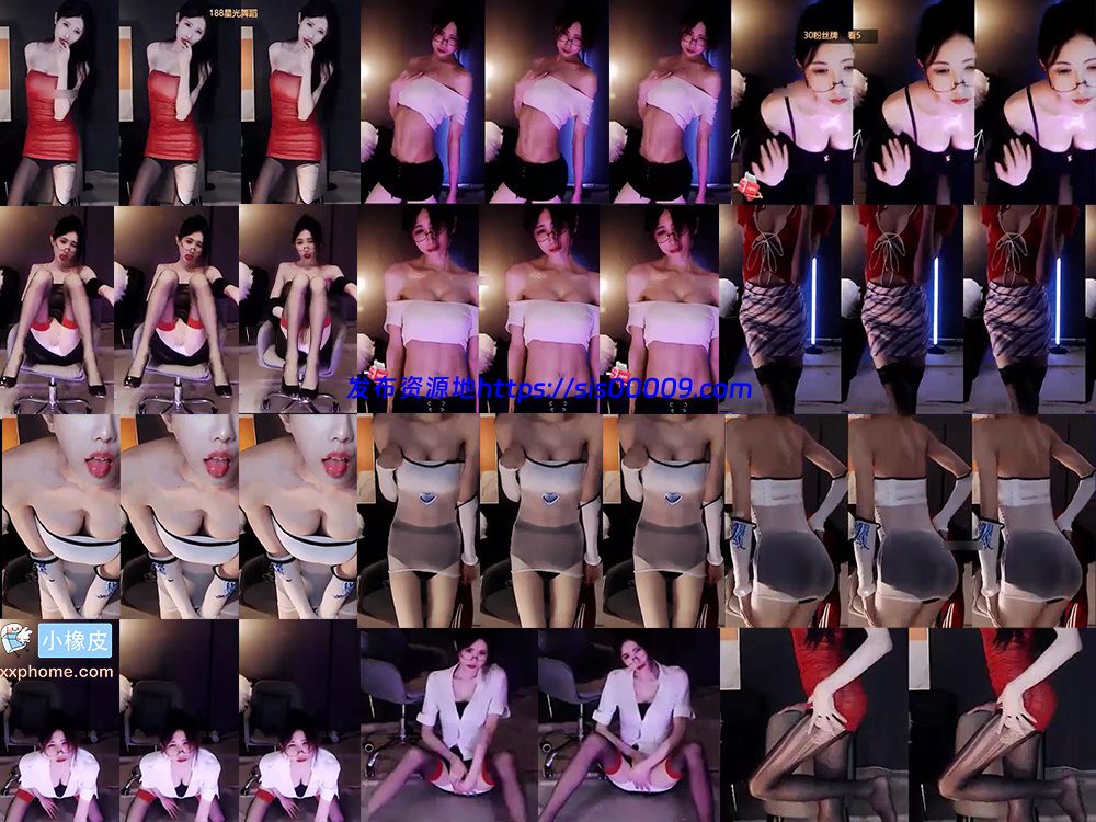 【虎牙 Q素真】千元虎牙一号定制表情热舞！顶级模特身材~ (10V/484M) 1