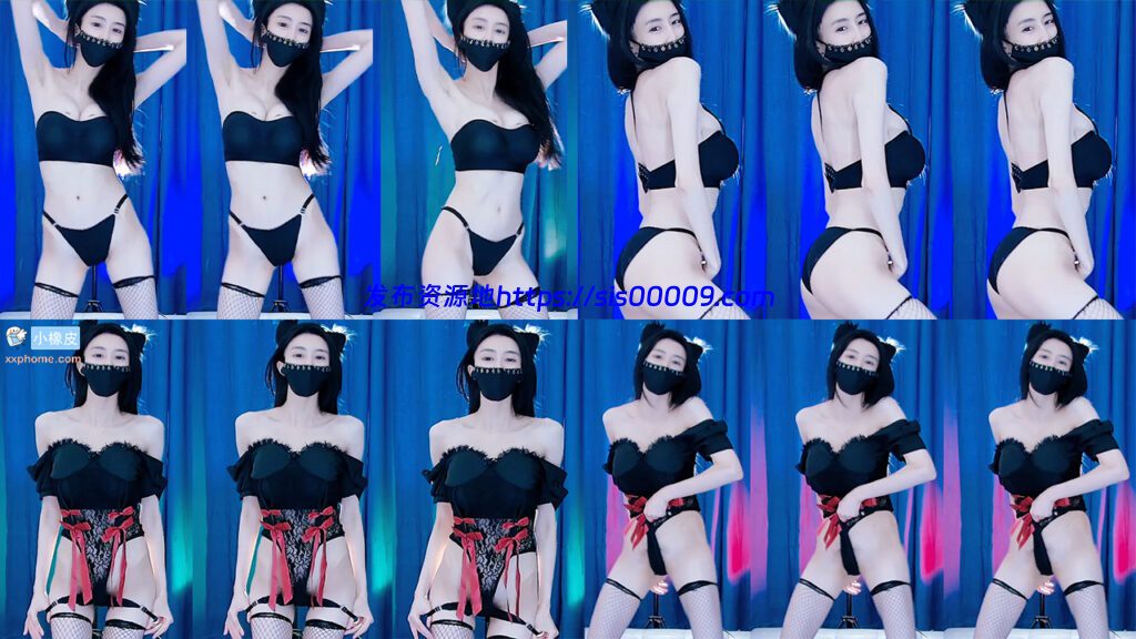 【CC 白妖妖】土豪大尺定制 裹胸小猫咪 高叉丁字茂盛森林！(1V/519M/5分39) 1