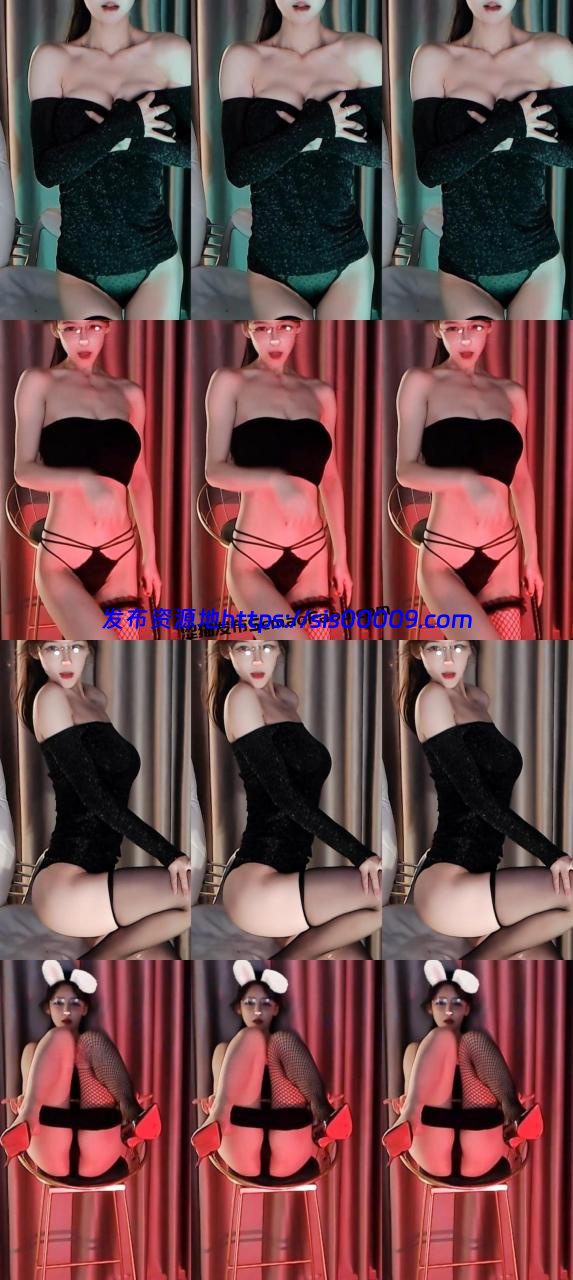 【CC福利】顶尤女神 小安扬 高价定制丁字漏毛骚舞2部 1