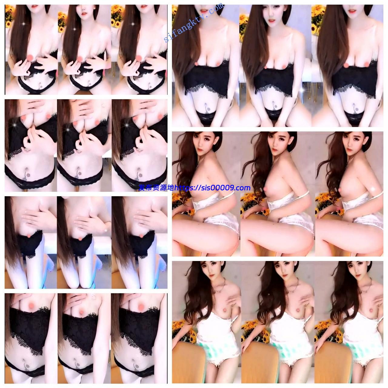 ⏩⏪【虎牙梓晴定制】最新土豪定制超大尺度露3点裸舞2v 3