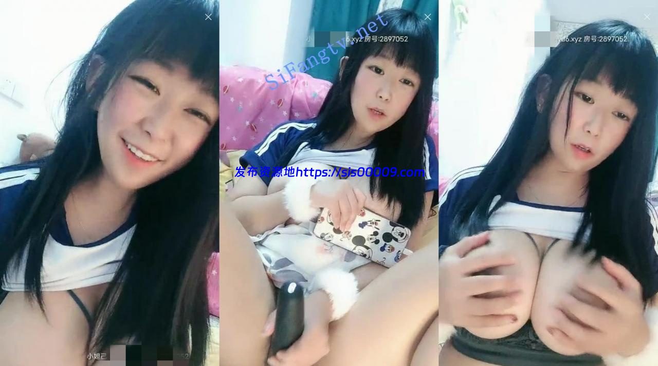 【小奶瓶很奈斯】38D巨乳萝莉学生妹 大黑牛自慰流淫水 粉穴 1