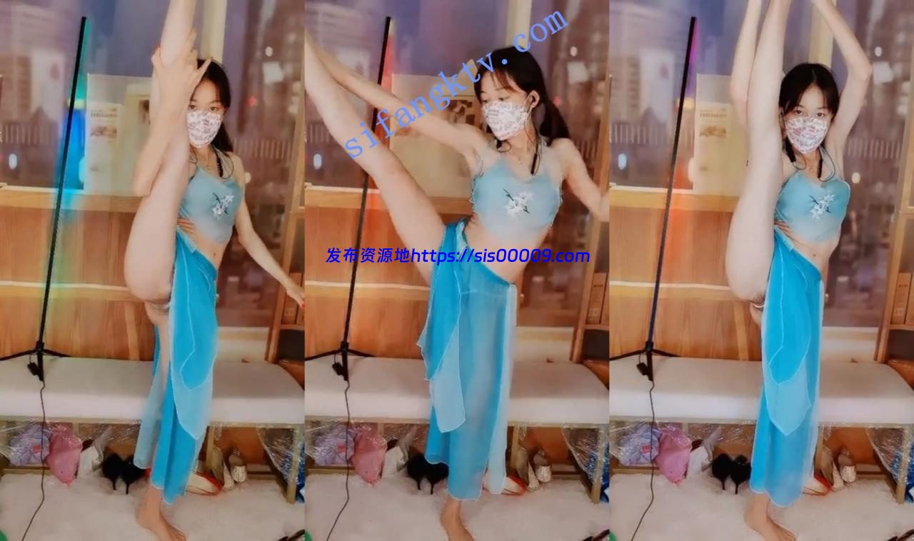 ₩【闪闪爱跳舞】柳腰丰臀黑丝多毛粉穴抖奶骚舞诱惑 5