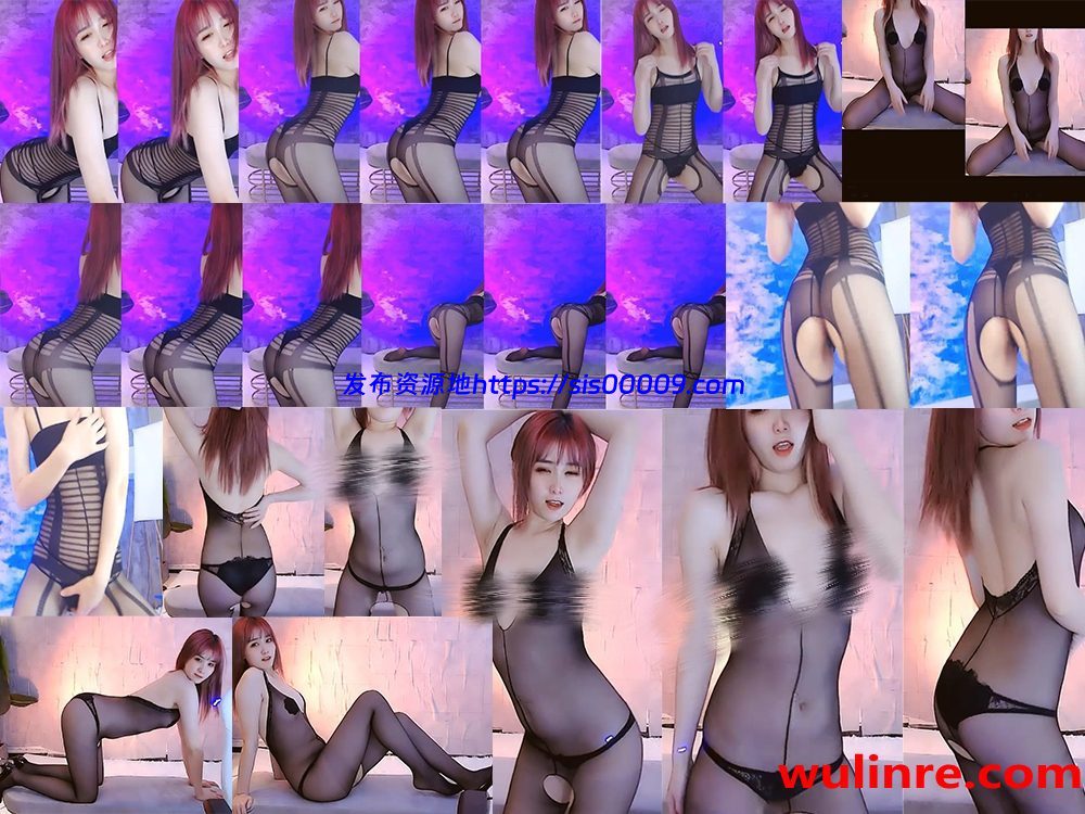 【虎牙 静静饿了鸭】千元定制表情热舞 新鲜出炉~黑丝专场 劲爆抖臀！(2V/105M) 1