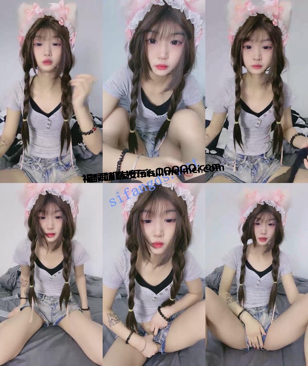 ♆【小狗萝莉】可爱女学生! 扣穴道具自慰~潮喷~爽的很~! 2