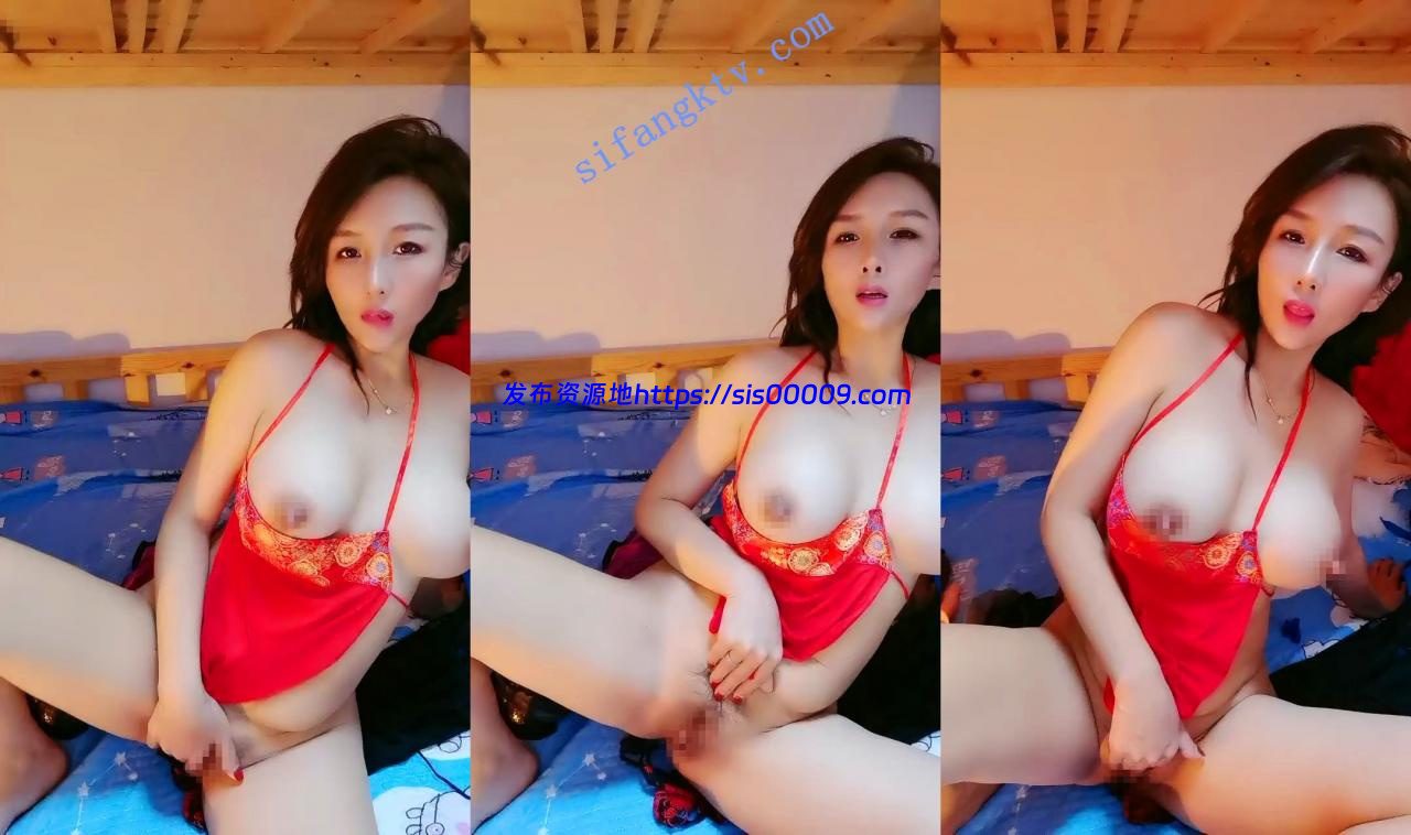 ₩【蜜桃甜】离异骚逼姐姐大咪咪OL红色性感肚兜道具弄高潮 3