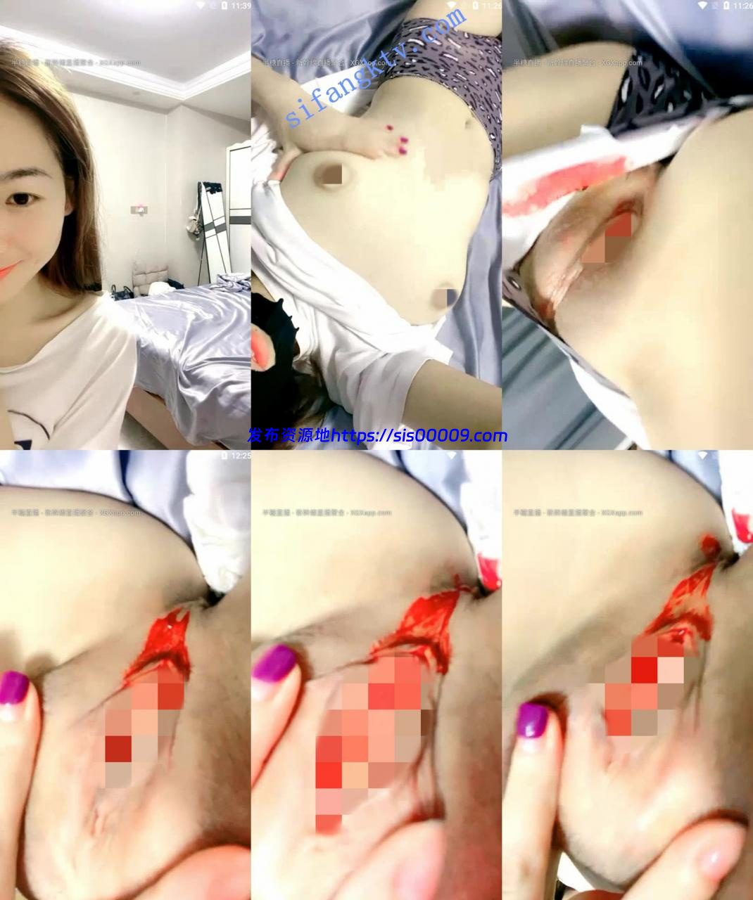 重口味！【嗯啊嗯啊】讨人喜欢的少女来大姨妈血染一条河 1