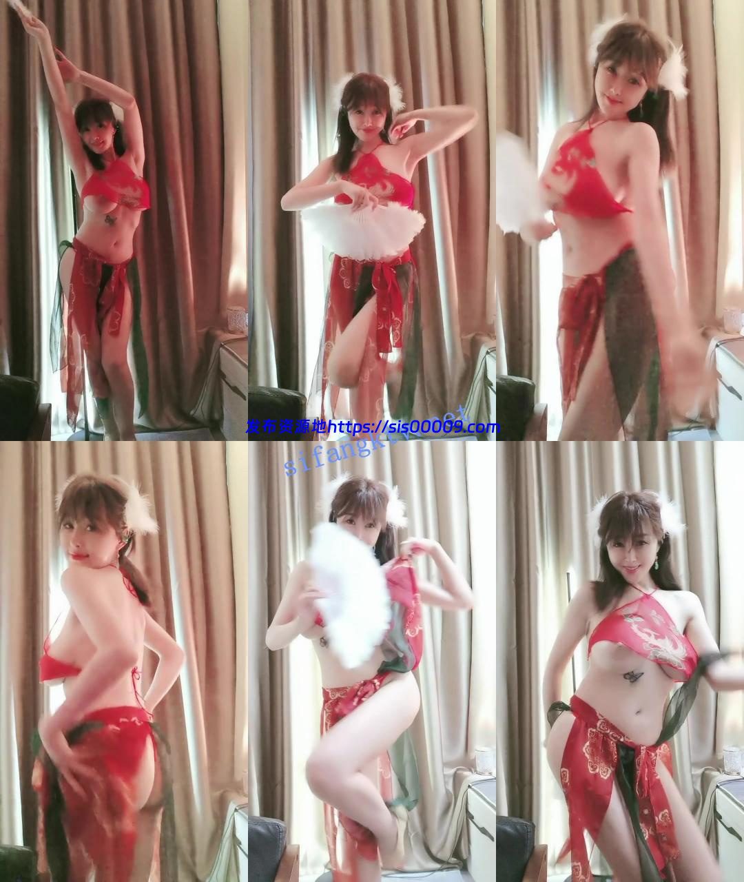☸舞蹈系G乳女神【蒙娜丽莎】绝美扇子舞！2只大奶按捺不住 9