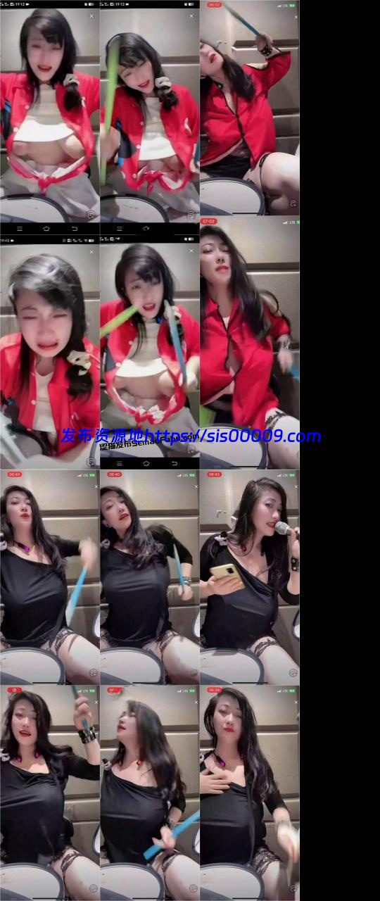 【抖音福利】38万粉 kj.hgiuyyb.nmk.g 无罩露奶打鼓巨乳狂甩10部 1