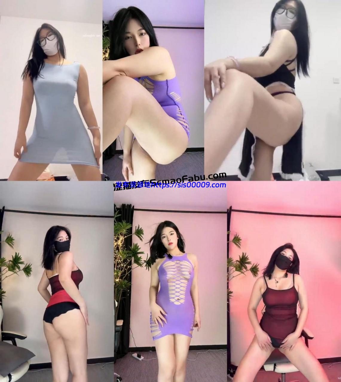 【抖音福利】51万粉 KK 定制漏点骚舞5部 1