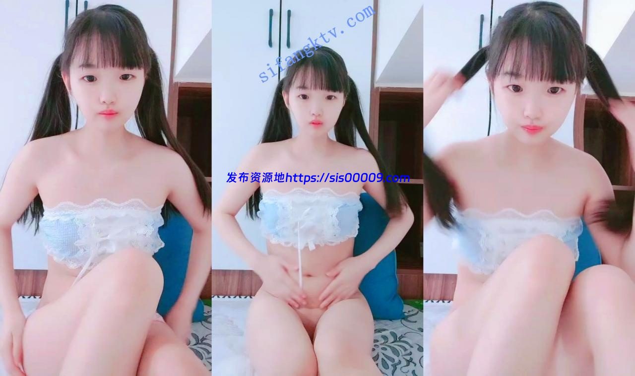 ₩【专属萝莉】03清纯学生嫩妹情趣装粉穴边揉捏贫乳小奶子 1