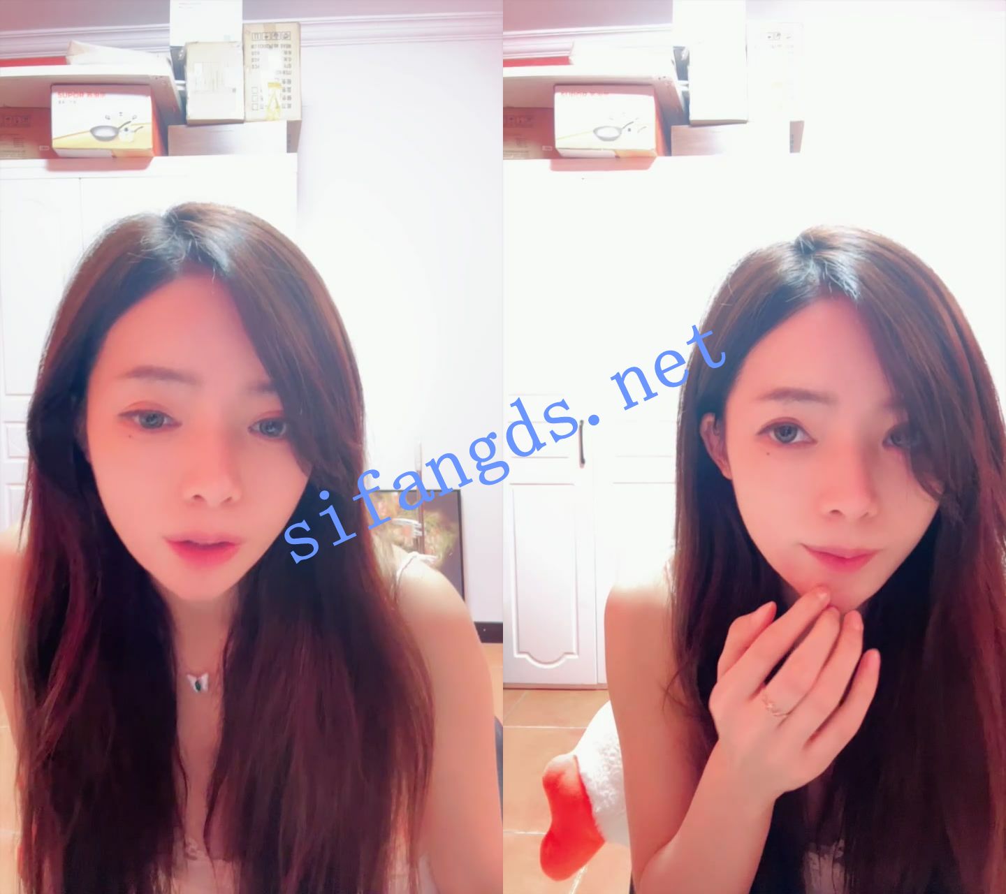 ██抖音热舞女神，【无虞】尺度全开，整个咪咪露出来跳 1