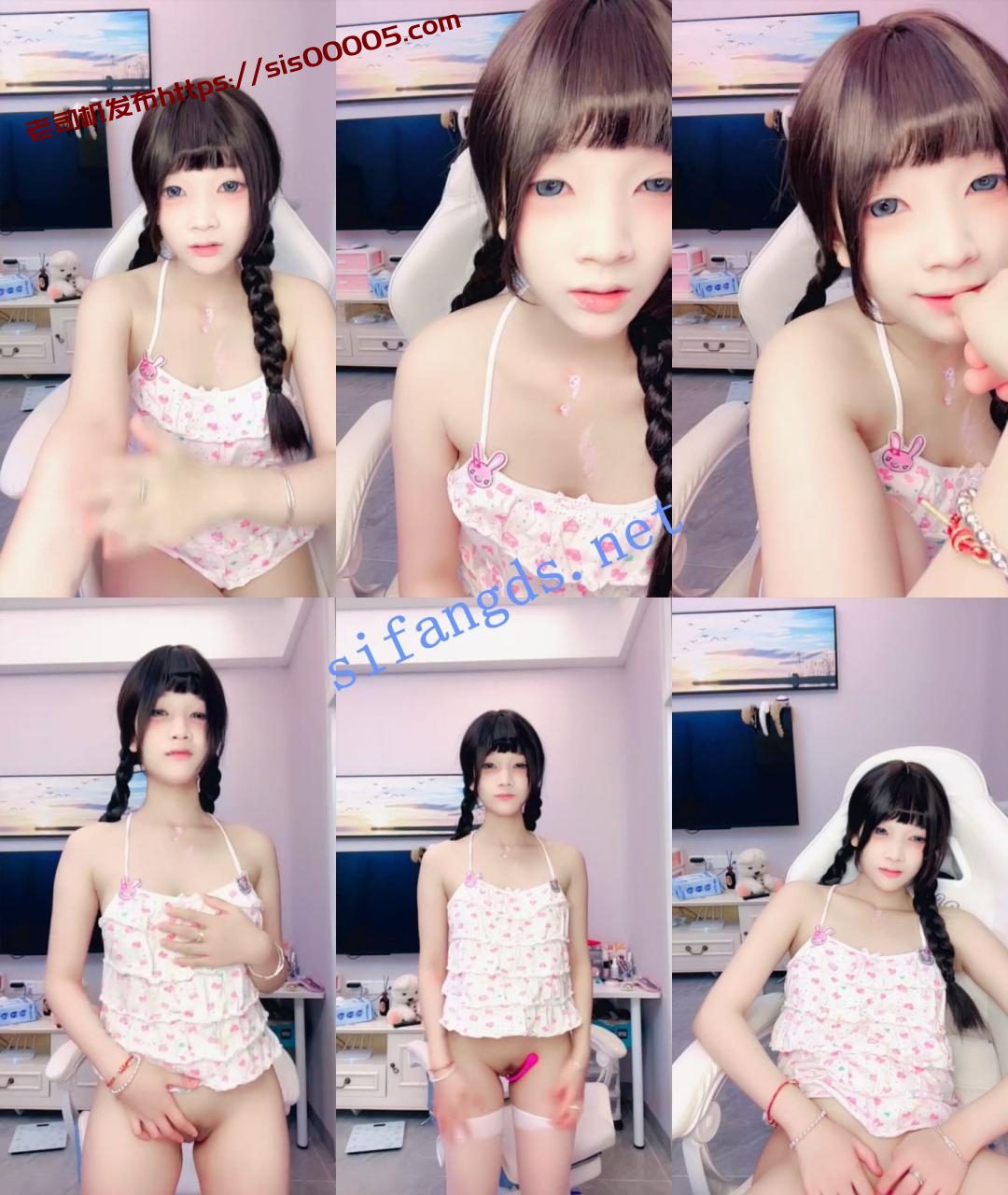 美乳萝莉校花~【芯喵】尺度全开~按棒狂插白虎月牙粉逼~ 8