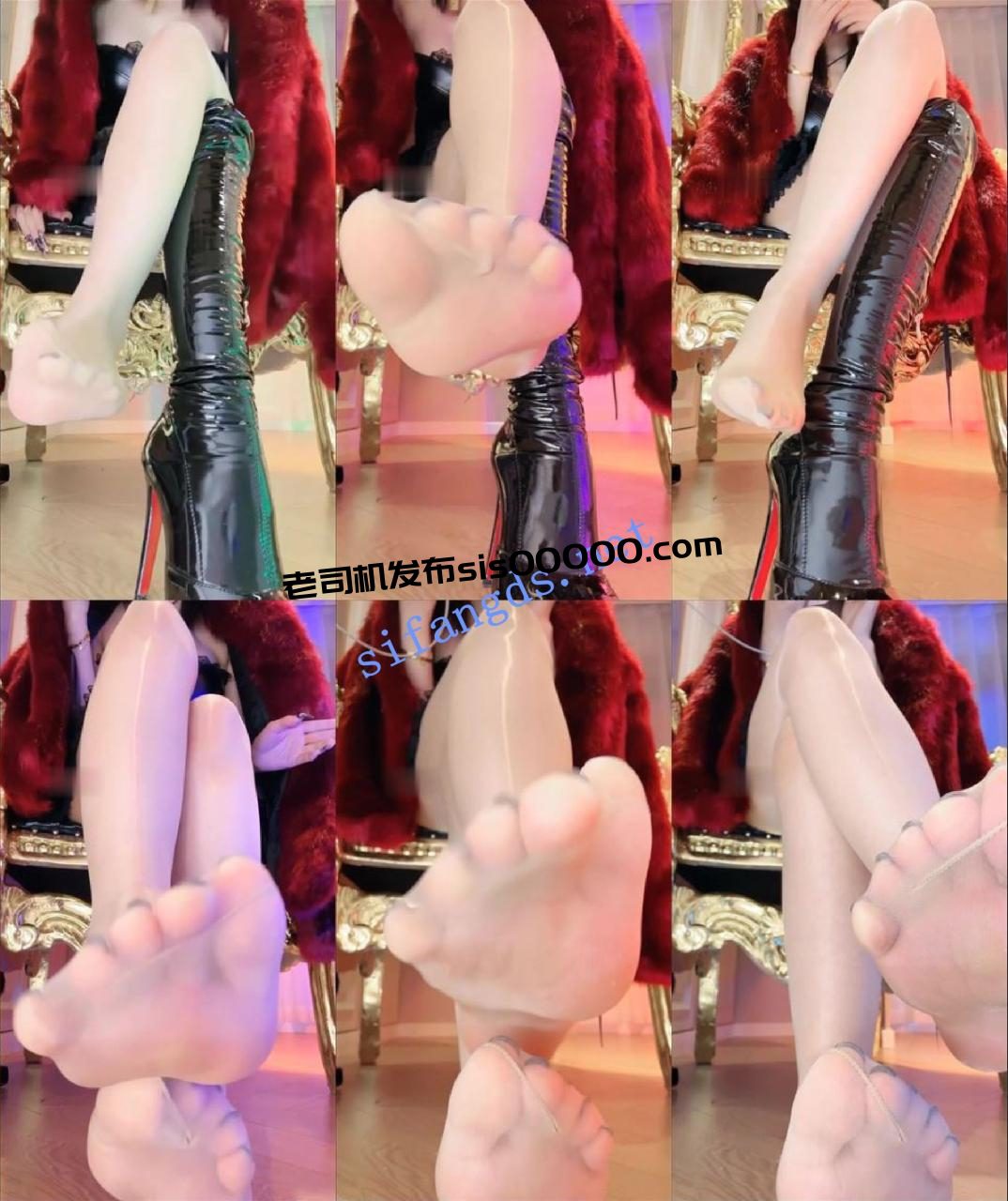 ❤️抖音网红女神【玥樾】丝足高跟长靴口水调教榨精 3