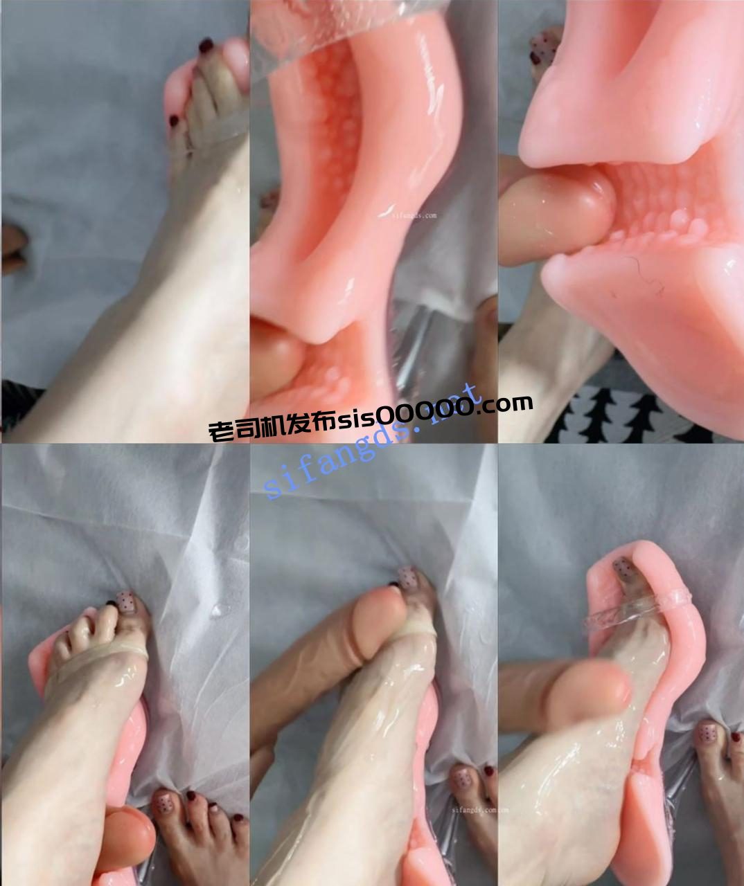 ❤️美脚女神【捷西】超色情的高跟鞋造型飞机杯润滑足交 8