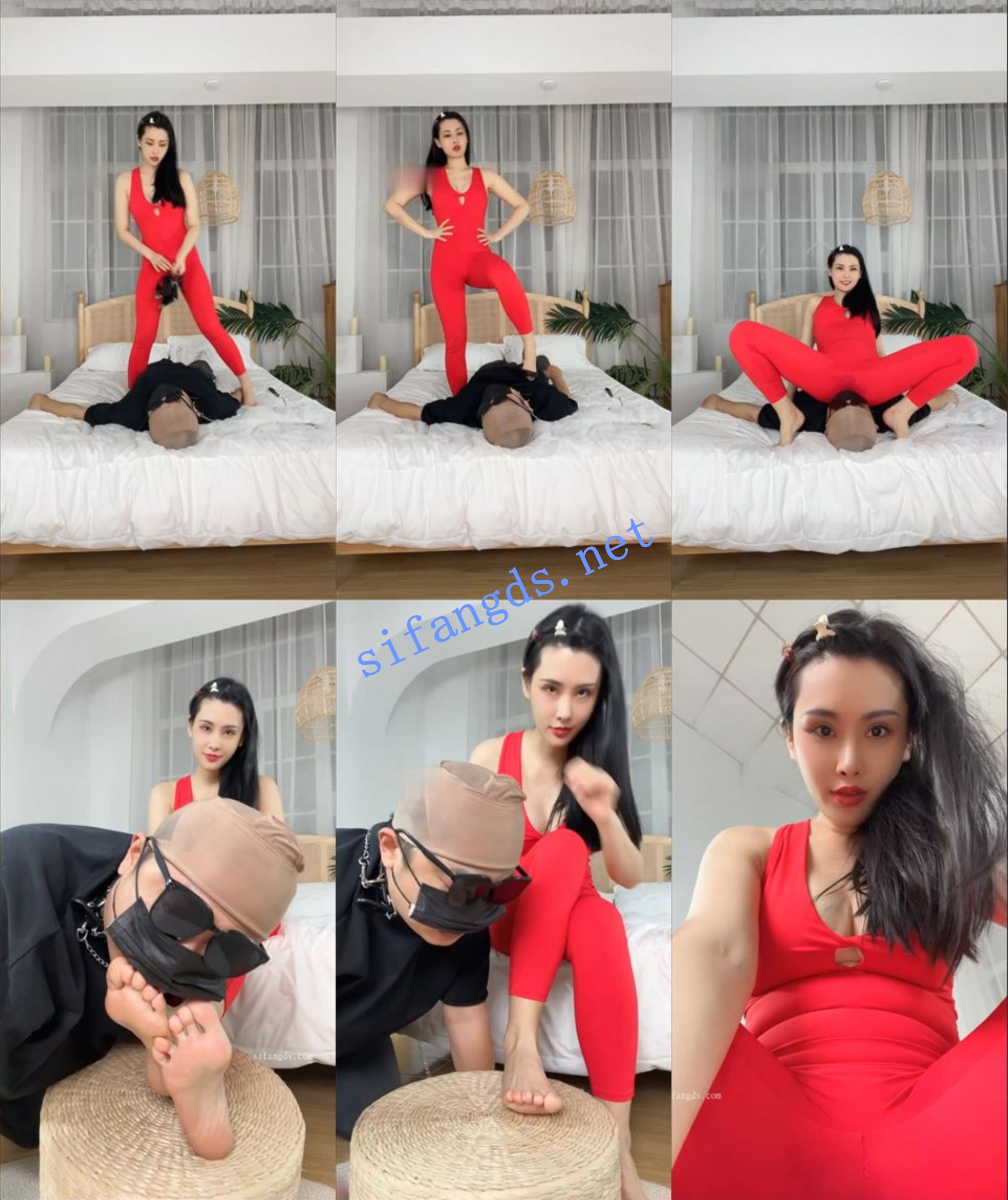 ❤️长腿女王【松紫大人】炸裂剧情骚舞圣水丝足调教榨精 7