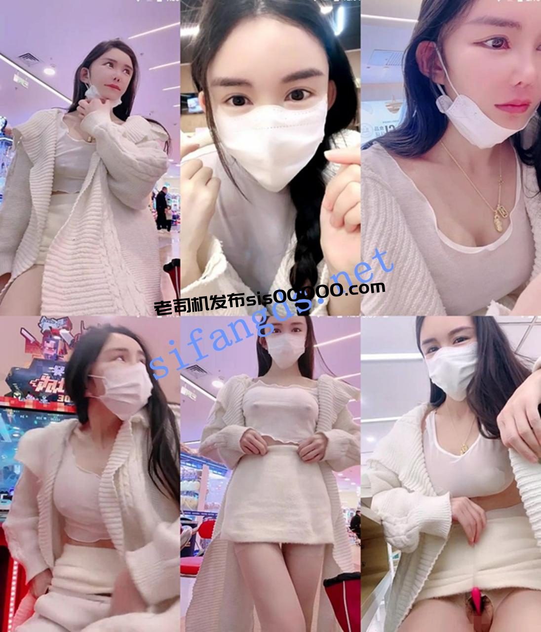 灬刺激！【户外小妖精】阅览室~商场~理发店~车里跳蛋喷水~ 2