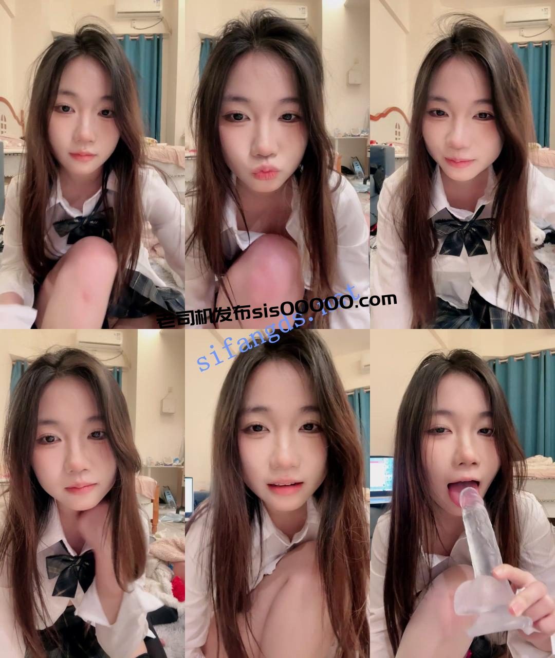 ♆【女大猫猫在校】19岁女学生! 牵狗链~删巴掌~道具~喷水! 1