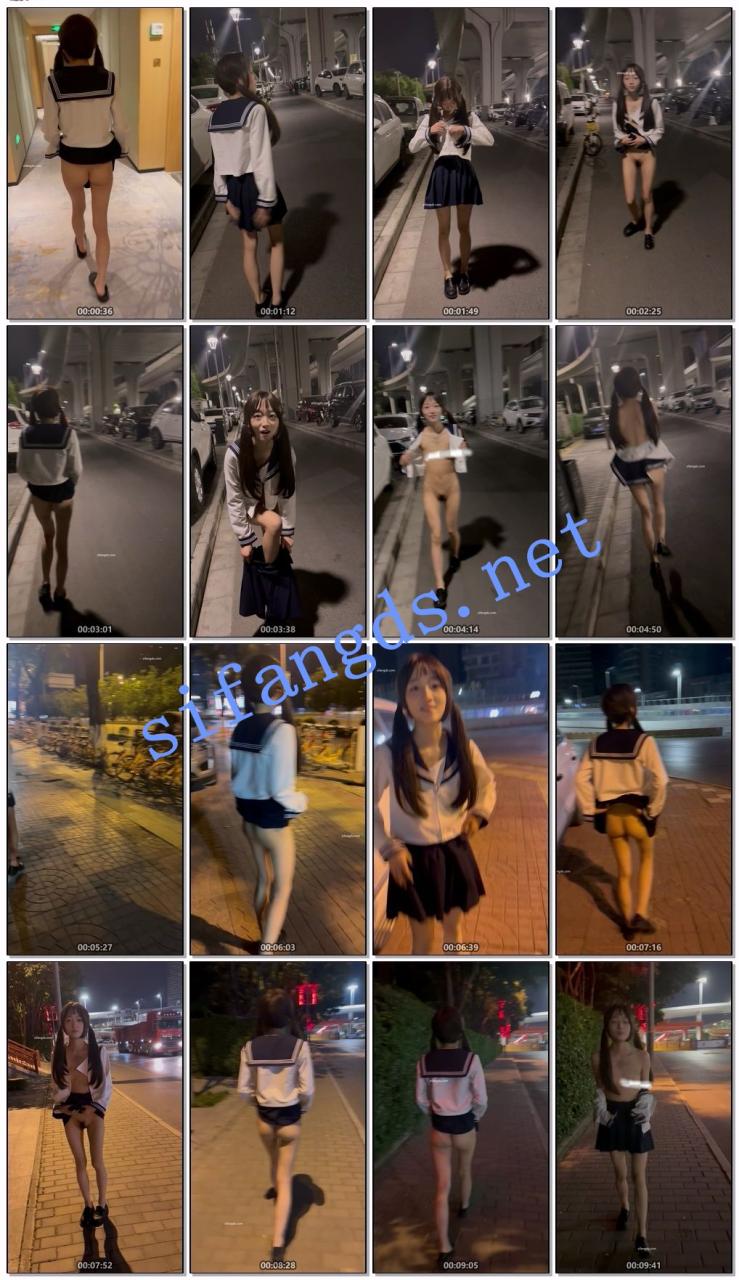 ♏西萌工作室♏嫩妹涵涵 小泪深夜街头露出2部 情趣制服4K版 2