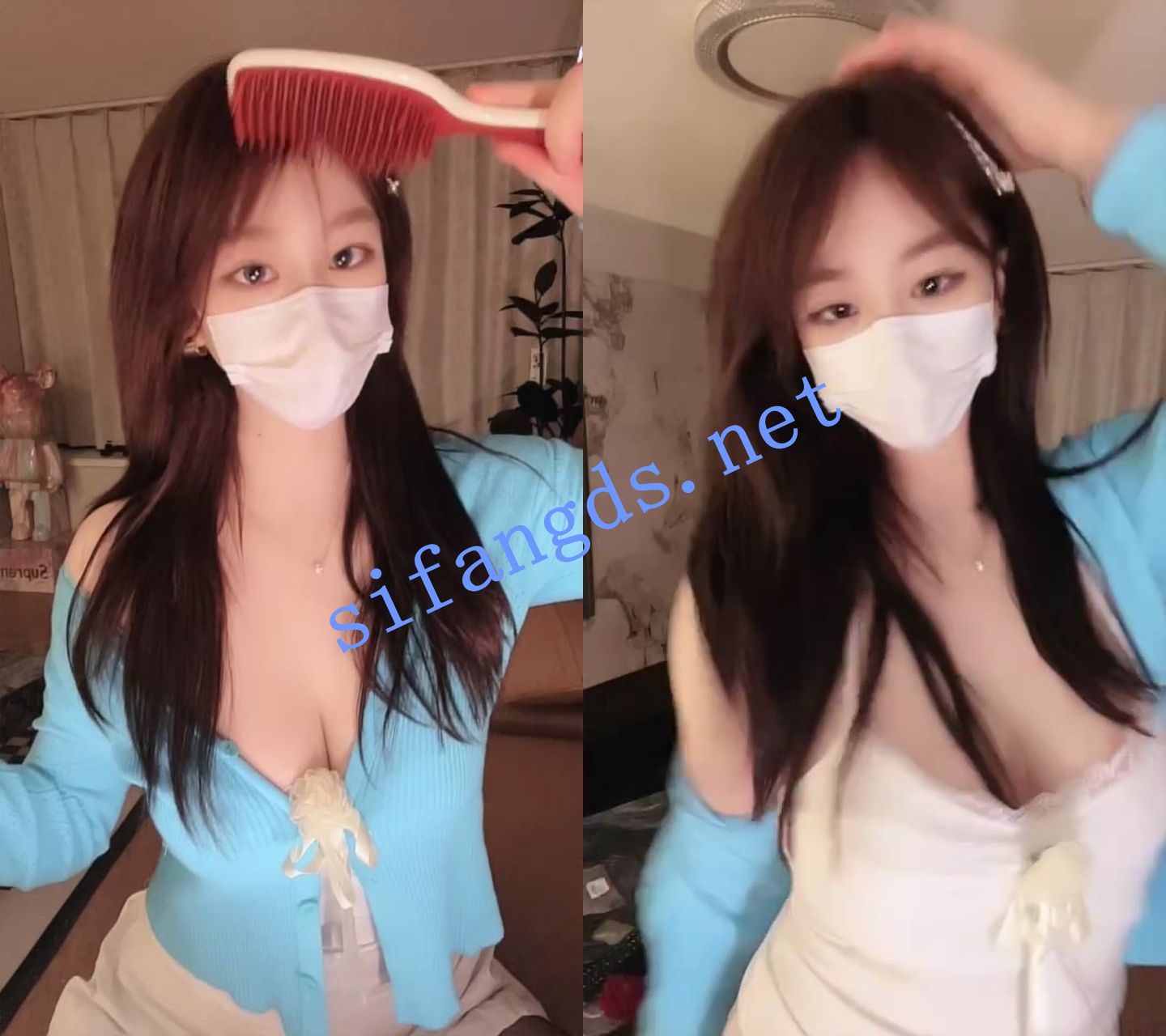 ██【妤菲菲】带上大红花，档次提高很多，大奶道具自慰 1