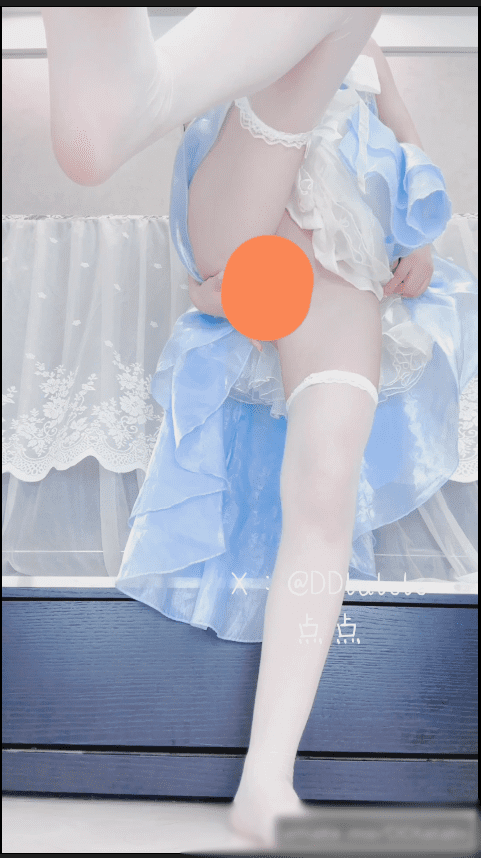 【新】点点-蓝色妖姬 过膝白丝袜 拉珠爆菊 自慰小穴 喷水【1V】【237MB百度云】 3