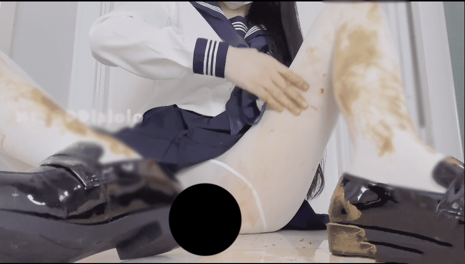 【新】点点-水手服连裤白丝+全裸爆菊玩粑粑【2V】【1.08G百度云】 2