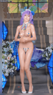 【B站 Yiko湿润兔 咬一口兔娘】9月作品鸣潮-坎特蕾拉 抹油【106P3V】【772M】 10