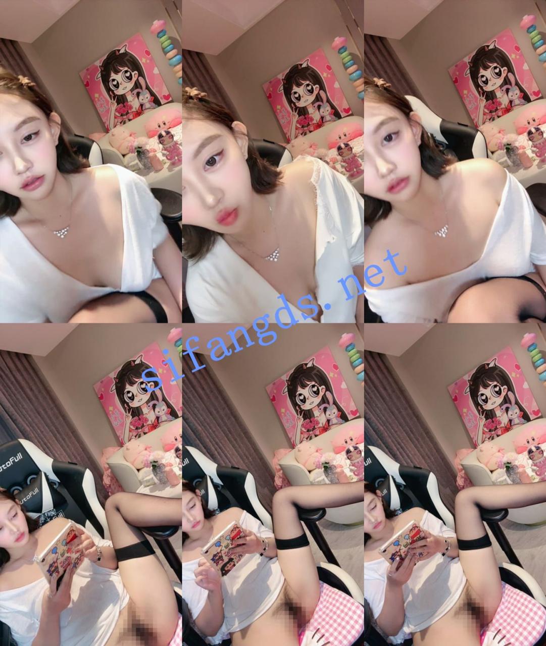 灬新人！绿播下海【王鹤隶的美羊】裸空装~自摸揉捏~特写美 6