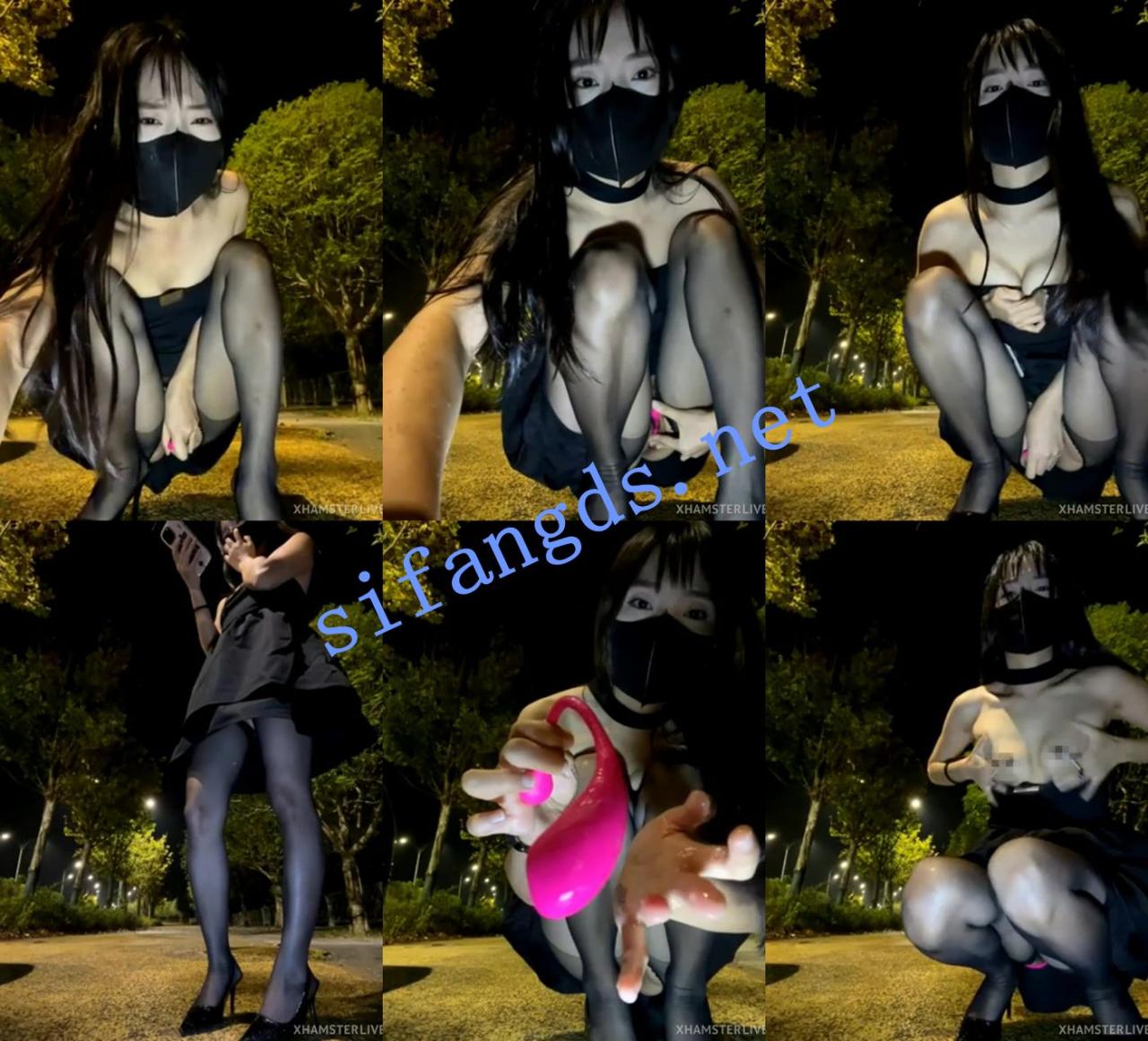 灬野外刺激！【xiaolin】户外马路黑丝开档大胆裸露~跳蛋自慰 5