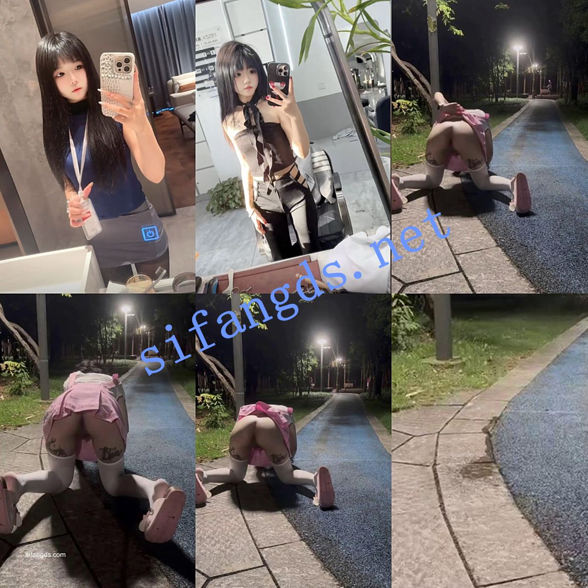 ❤️抖音【呆呆呓/宝宝呓】极品可爱萝莉户外撒尿自慰福利 3