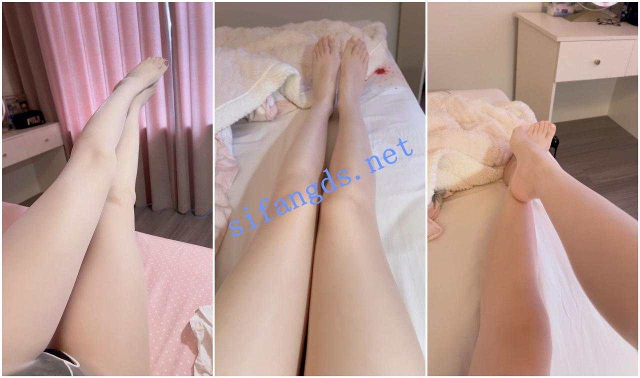 【抖音福利】高跟丝袜长腿御姐【蜜雪冰陈】情趣内衣自X 4