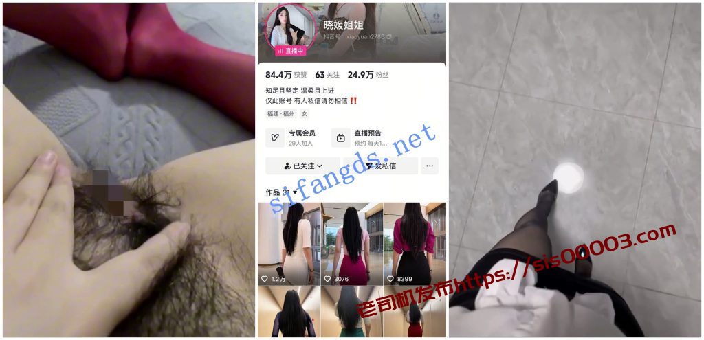 【抖音福利】长腿大奶御姐【媛儿晓媛姐姐】丝袜高跟自慰【13V】【2.4G】 3