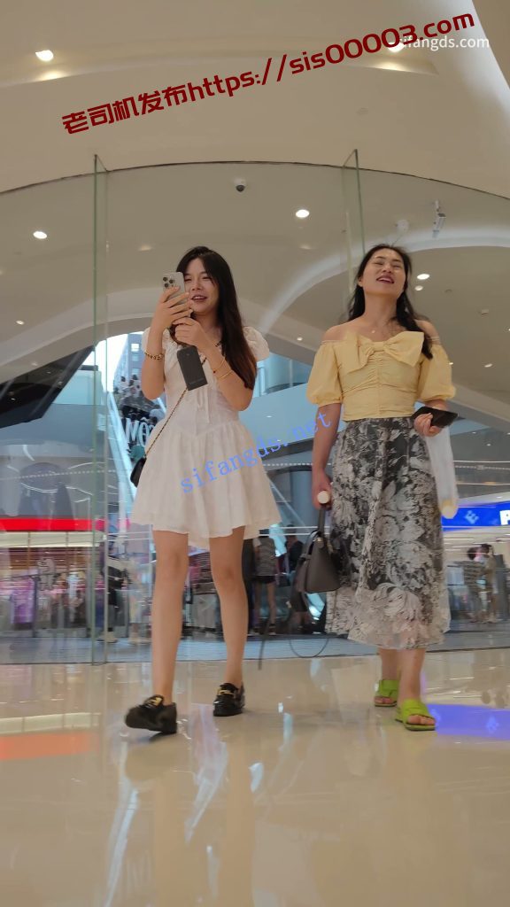 【CSCD】白色连衣裙小姐姐和闺蜜逛街，灰色内内【1V】【445M】 3