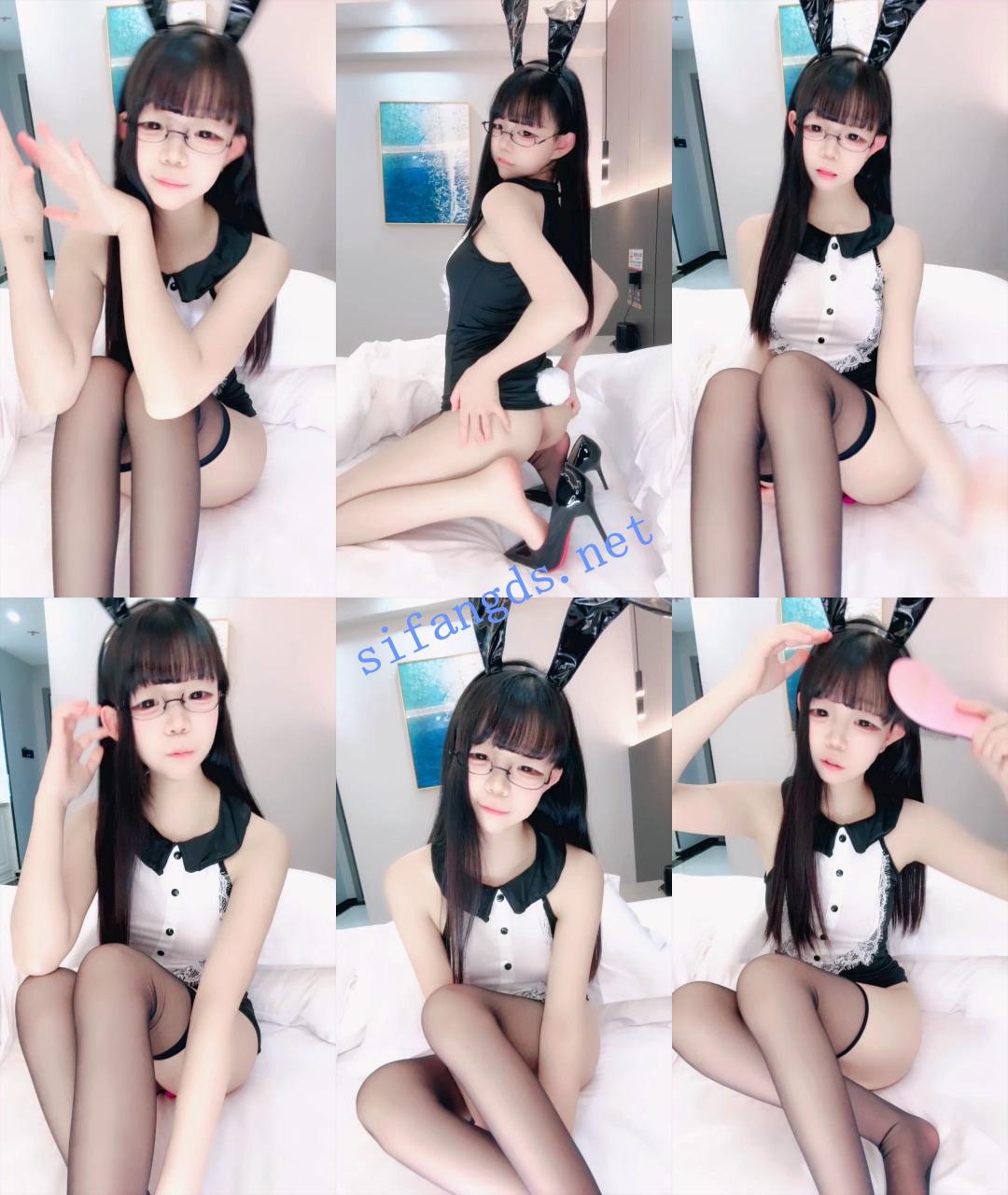 ☑️新人学生！高跟兔女郎~【水蜜桃】跳蛋自慰~过瘾的很！ 1