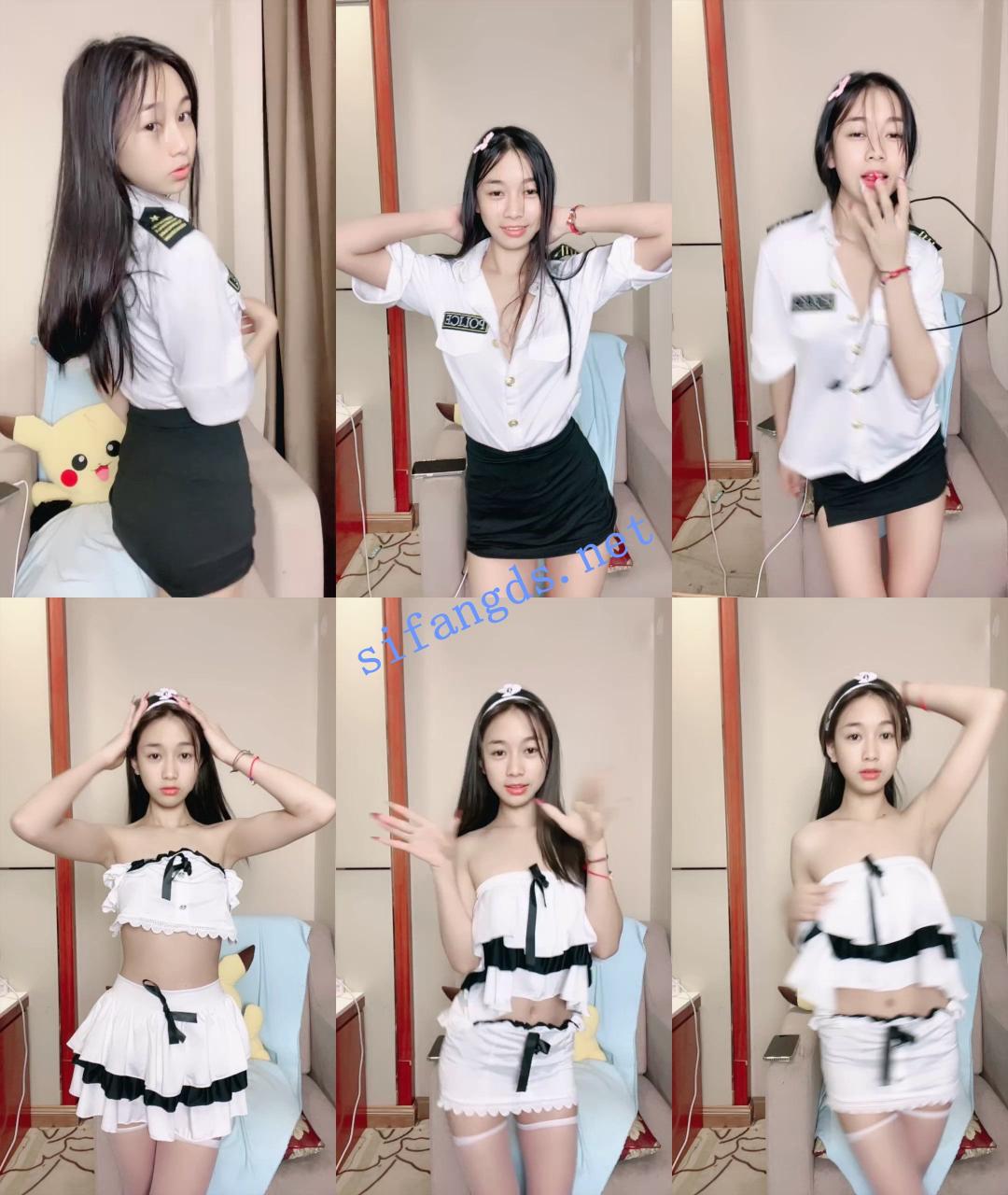 ☑️推荐！超甜校花~正宗一字马~【晴海】道具自慰~爽死了~ 1