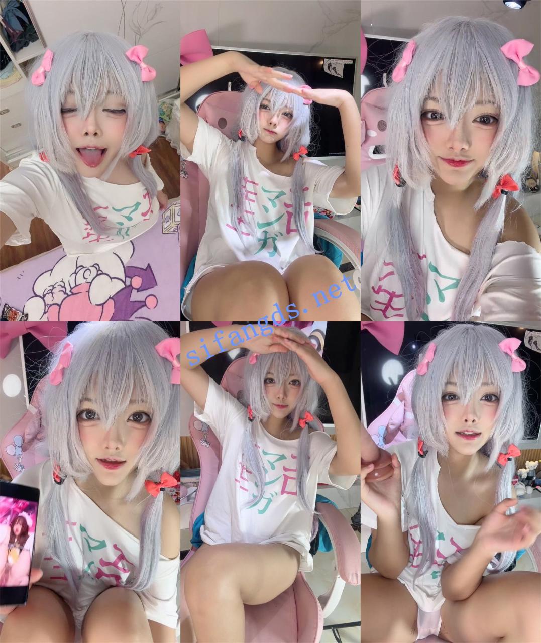 二次元校花！美到炸！尺度突破~【张婉萌】双洞齐开！爽飞~ 5