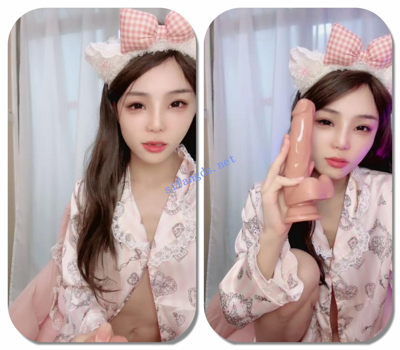 ██蝴蝶结头饰很漂亮！【小只只】网红脸女神假鸡巴插穴 2