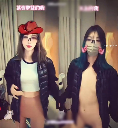 抖音带货主播 小尾巴 尾巴男装 反差裸舞同款服装真实对比【24V77P】【426M】 15