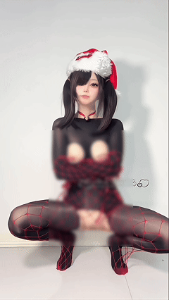 推特顶级COS 希尔薇 2025岁末福利裸舞 圣诞套装顶顶飞【19P9V】【393M】 2