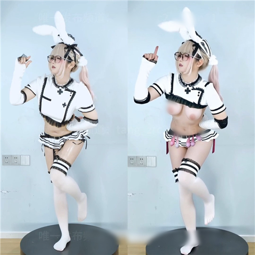 超能！AI脱衣网红美女万象合集 抖音风去衣裸舞对比 第七篇【230V】【1.58G】 13